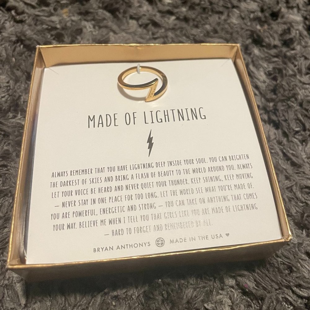 NWT Bryan Anthonys Made of Lightning Ring Size 7